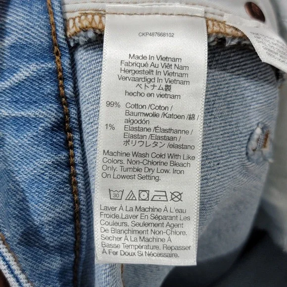 Madewell Jeans Women 26 T Blue Denim The Curvy Perfect Vintage Wide Leg Crop‎ - Picture 12 of 13